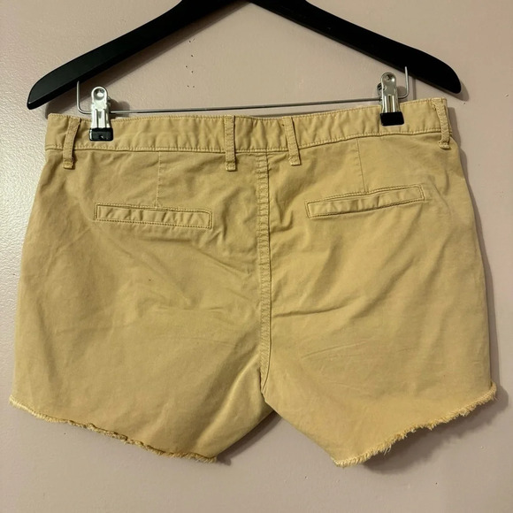 Lucky Brand Shorts Women's Sienna Chino Stretch Khaki Distressed Beige Size  28 - Picture 7 of 9